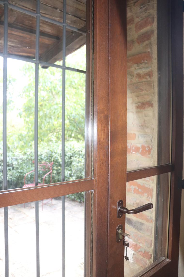 The Garden Apartment door onto the garden terrace