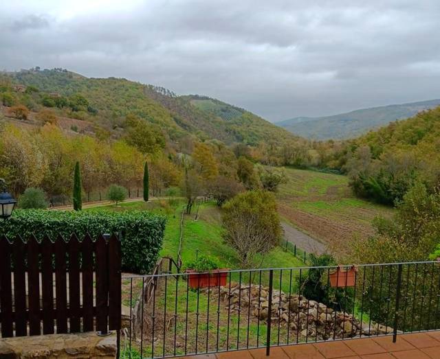 View over the valley from the terrace